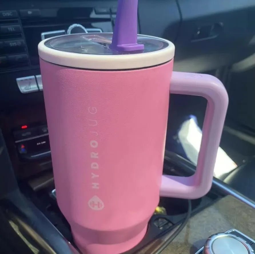 HydroJug Tumbler 32OZ Traveler Straw Lid Stainless Steel Vacuum Insulated Car Mug Double Wall Thermal Iced Travel - TRENSET