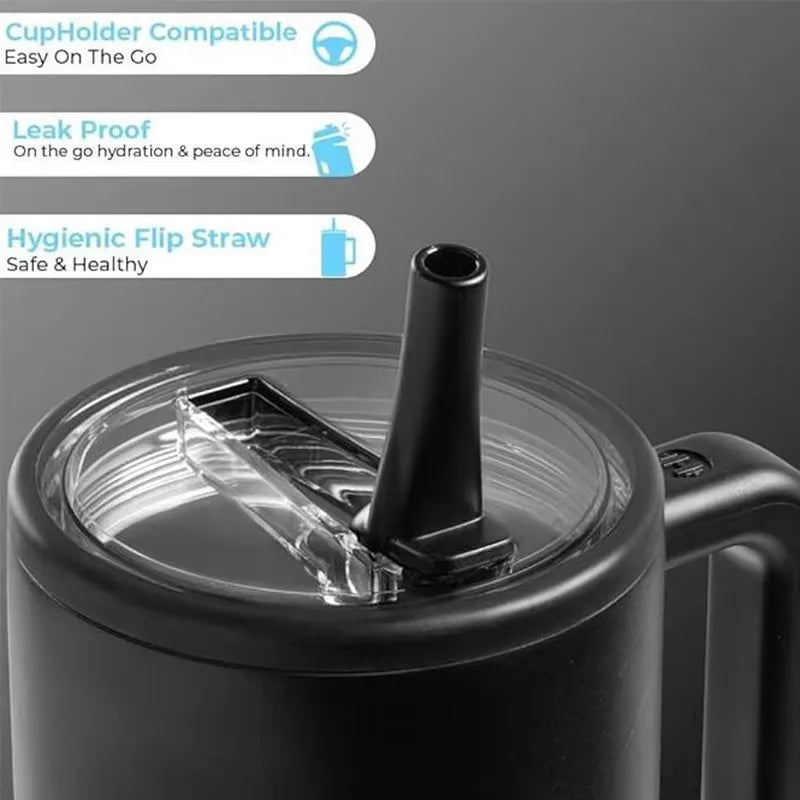 HydroJug Tumbler 32OZ Traveler Straw Lid Stainless Steel Vacuum Insulated Car Mug Double Wall Thermal Iced Travel - TRENSET