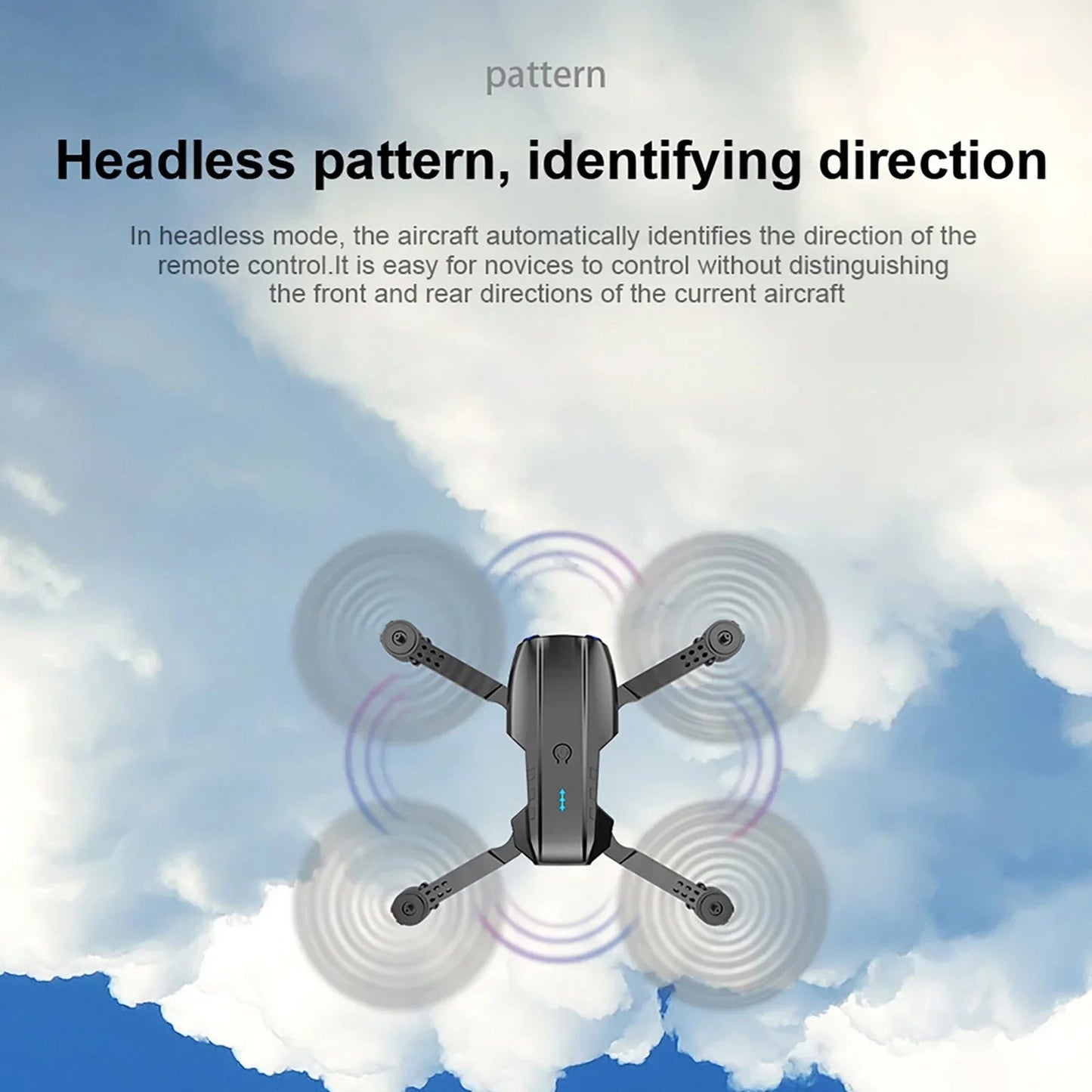 Mini Foldable RC Quadcopter E99 K3 Pro - Dual Camera Aerial Drone with 4K HD, Hold Mode & LED Lights | WIFI Remote Control Toy - TRENSET