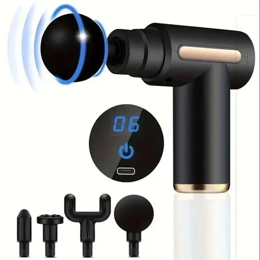 Mini Muscle Massage Gun Protable Body Massager Deep Handheld Percussion Massager For Body Back And Neck Leg - TRENSET