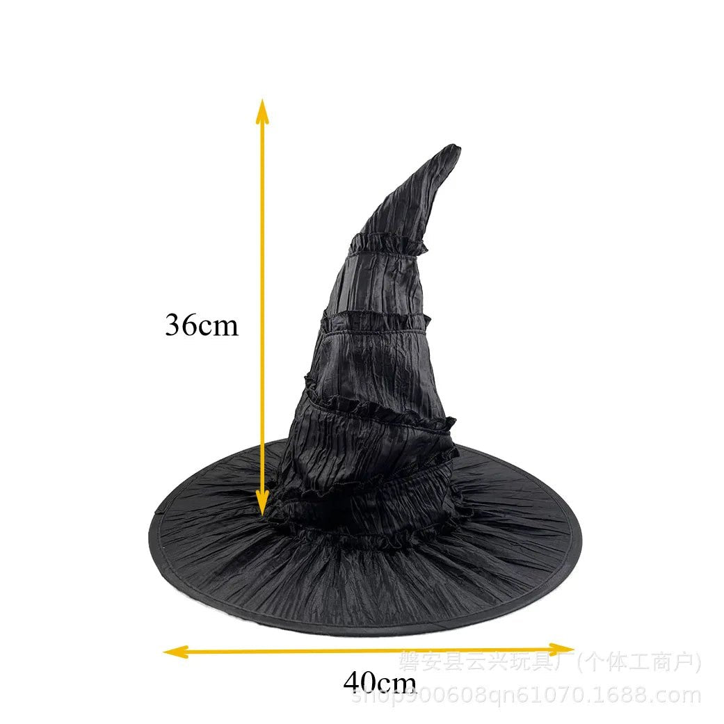 New Wicked Elphaba Dress Halloween performance costume girl cosplay movie same dress 4 - 12 years old black dress up dress+hat - TRENSET