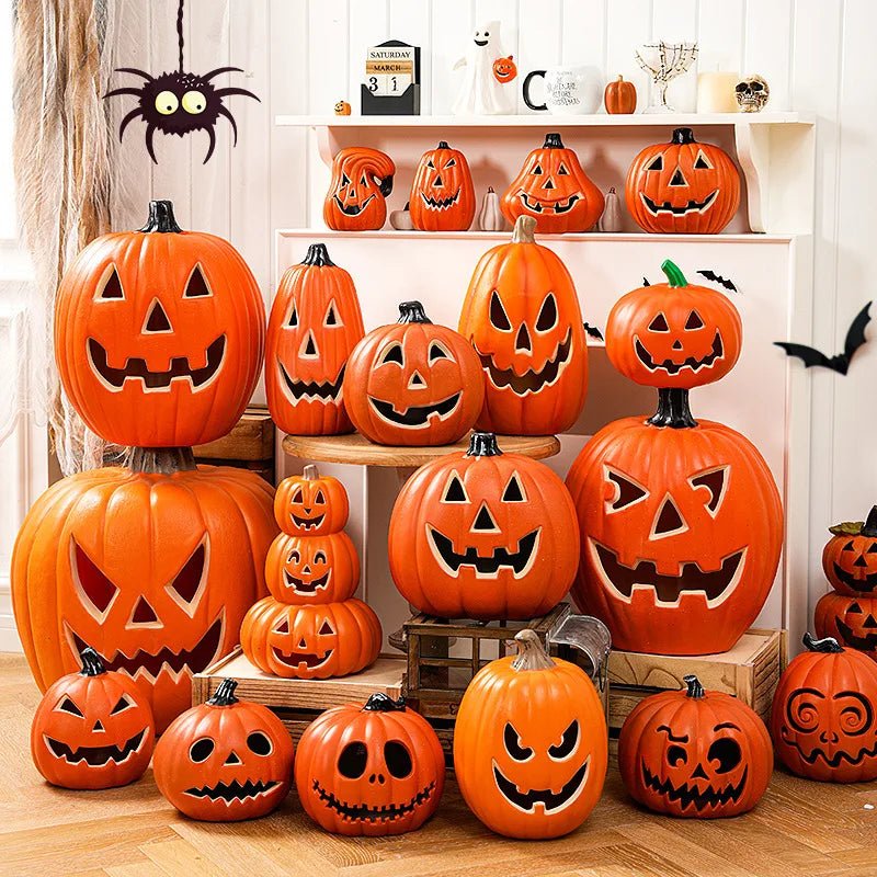 Pumpkins Lamp Halloween Decoration For Home Yard Garden Outdoor Decor Hallowen Horror House Skull Party Props Glow in The Dark - TRENSET