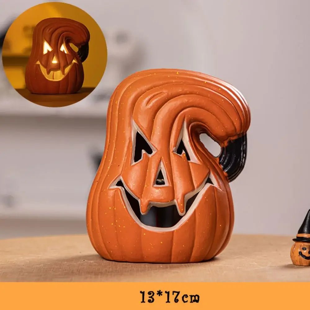 Pumpkins Lamp Halloween Decoration For Home Yard Garden Outdoor Decor Hallowen Horror House Skull Party Props Glow in The Dark - TRENSET