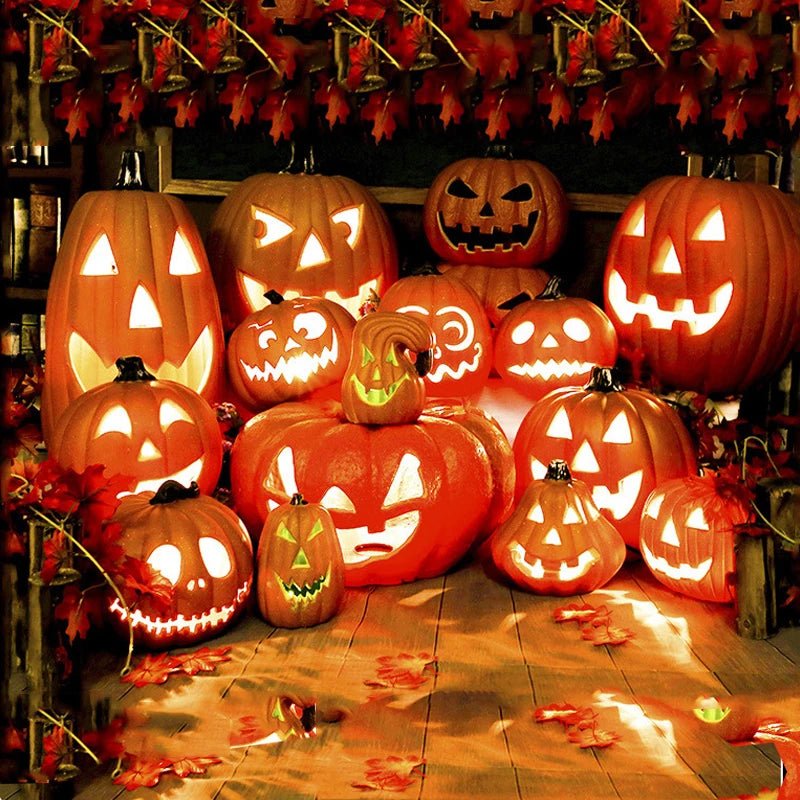 Pumpkins Lamp Halloween Decoration For Home Yard Garden Outdoor Decor Hallowen Horror House Skull Party Props Glow in The Dark - TRENSET
