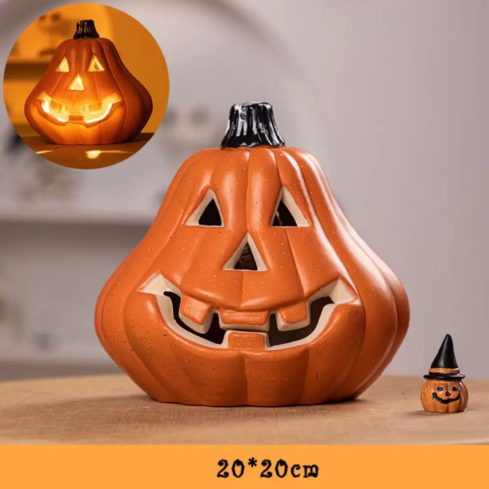 Pumpkins Lamp Halloween Decoration For Home Yard Garden Outdoor Decor Hallowen Horror House Skull Party Props Glow in The Dark - TRENSET