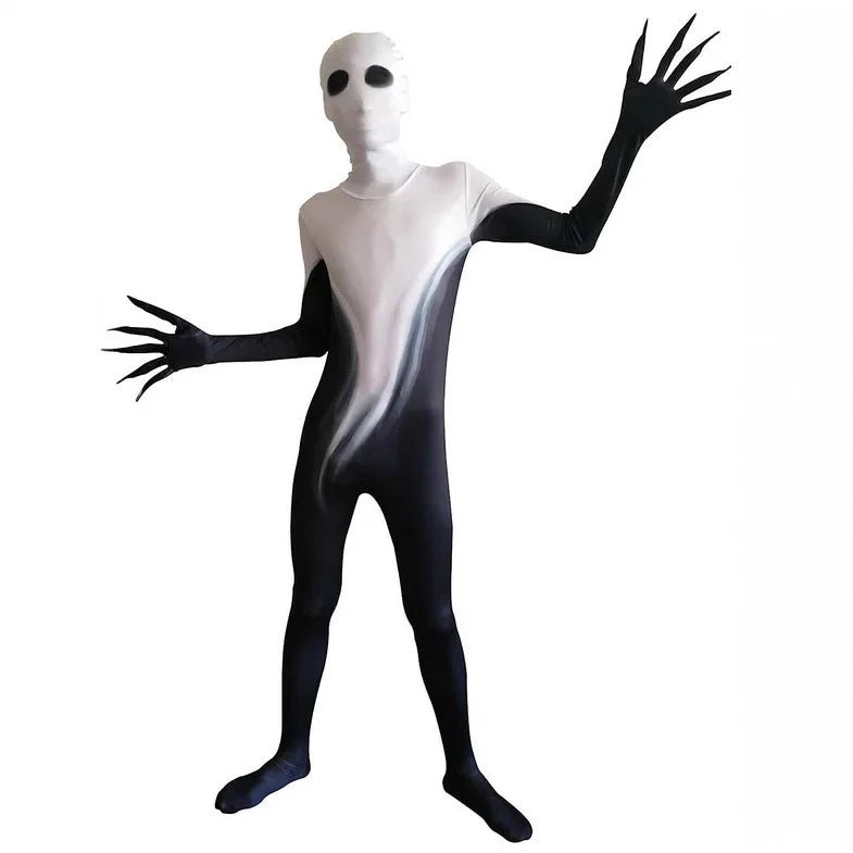 Shadow Demon Costume Adult,Halloween Phantom Zalgo Costume Adults, Skinwalker Costume Scary Morph Suits Adults, Zalgo Skin Suit - TRENSET