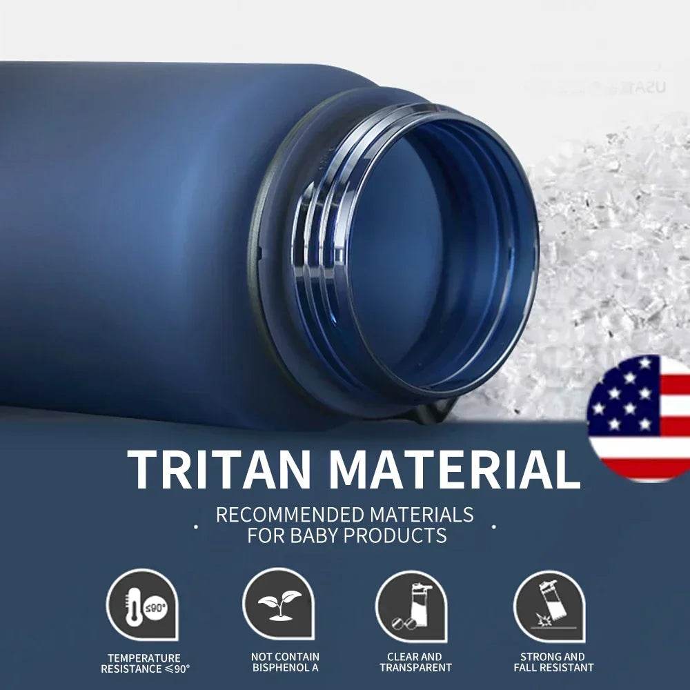 Sports Water Bottle Shaker Outdoor Travel Portable Leakproof Plastic Drink Bottle - TRENSET