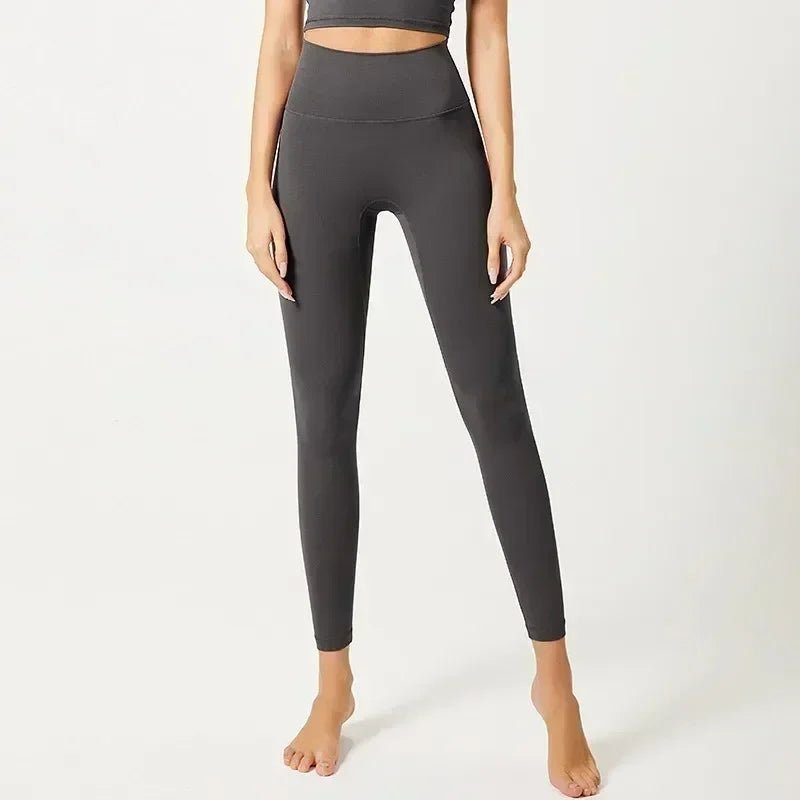 Sports Yoga Bottom Pants Women's High Waisted Hip Lifting Leggings - TRENSET