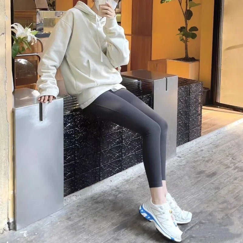 Sports Yoga Bottom Pants Women's High Waisted Hip Lifting Leggings - TRENSET
