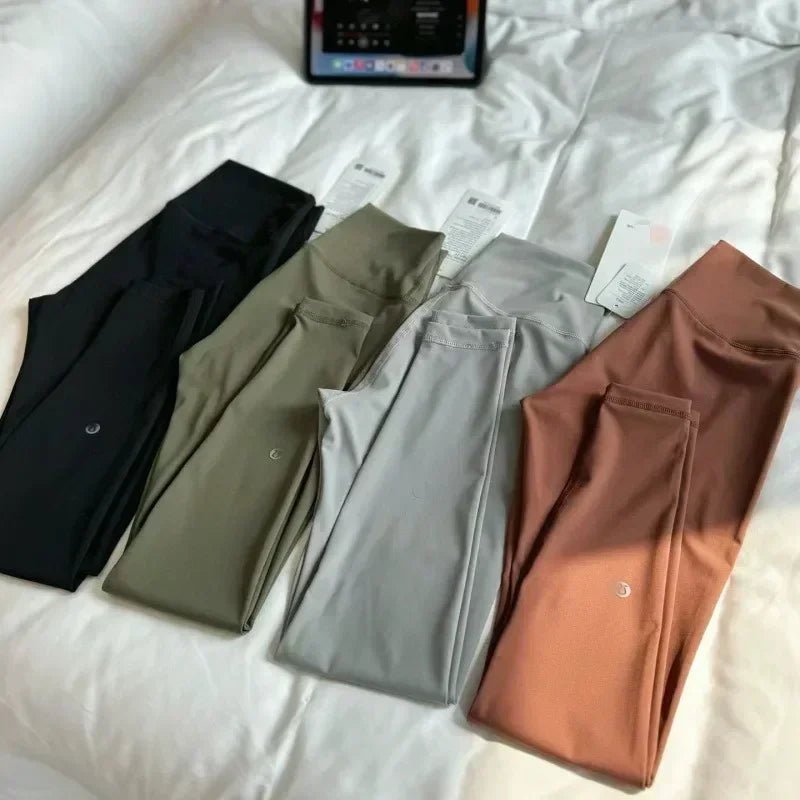 Sports Yoga Bottom Pants Women's High Waisted Hip Lifting Leggings - TRENSET