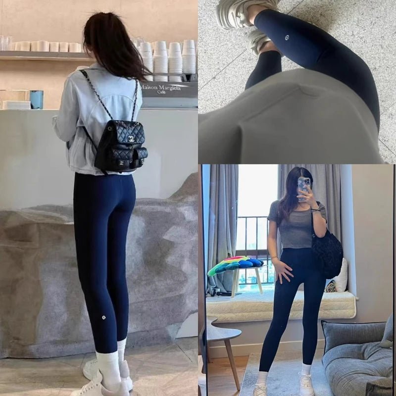 Sports Yoga Bottom Pants Women's High Waisted Hip Lifting Leggings - TRENSET