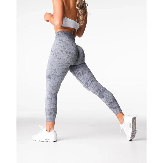TKITK Digital Women Yoga Leggings Hips Lifting Gym Seamless Sport Pants High Waist Fitness Bubble Butt Workout Running Pants - TRENSET