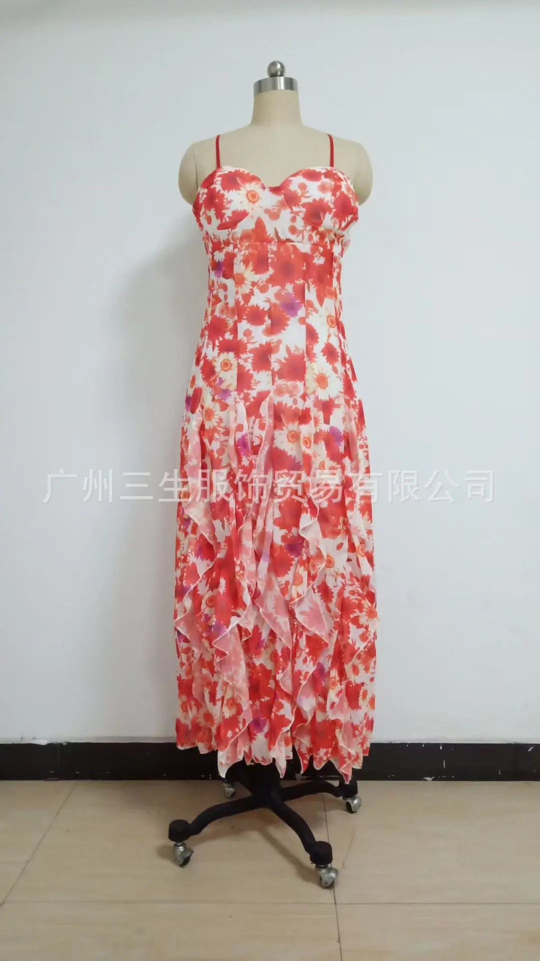 Women's 2025 Off Shoulder Formal Gown Organza Long Evening Dress with Floral Print Flowy A - Line Prom Maxi Summer Dress - TRENSET