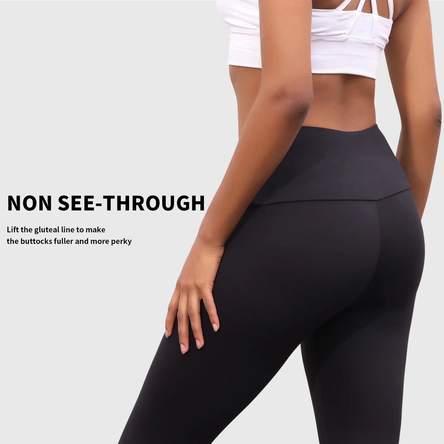 Women's High Waisted Capri Pants Super Soft No See Through Workout Yoga Push Up Gym Fitness Running Athletic Leggings - TRENSET