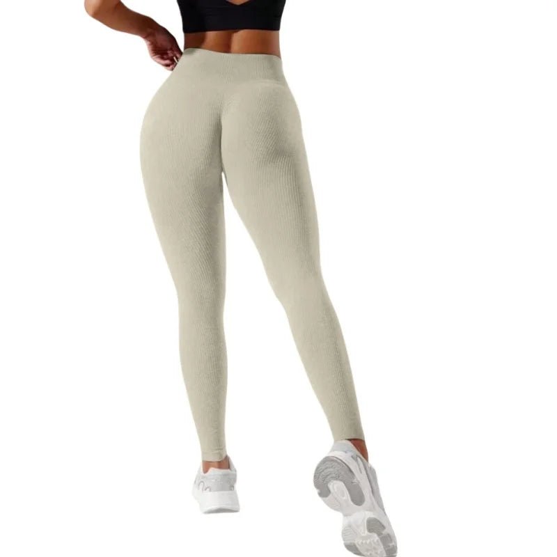 Women's High - Waisted Seamless Leggings, Quick - Dry Breathable Fabric, Four - Way Stretch Sporty Style for Yoga Cycling Running - TRENSET