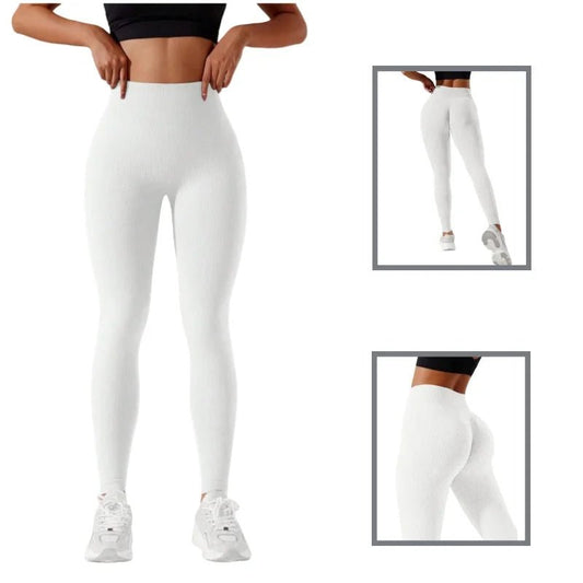 Women's High - Waisted Seamless Leggings, Quick - Dry Breathable Fabric, Four - Way Stretch Sporty Style for Yoga Cycling Running - TRENSET