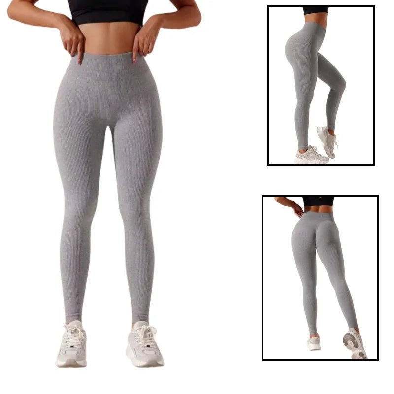 Women's High - Waisted Seamless Leggings, Quick - Dry Breathable Fabric, Four - Way Stretch Sporty Style for Yoga Cycling Running - TRENSET