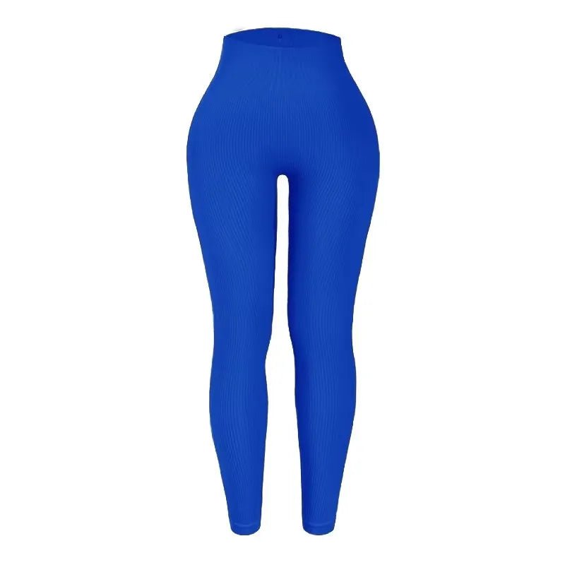 Women's seamless knitted thread yoga pants high waisted sports leggings hip lifting running training slimming and fashionable - TRENSET