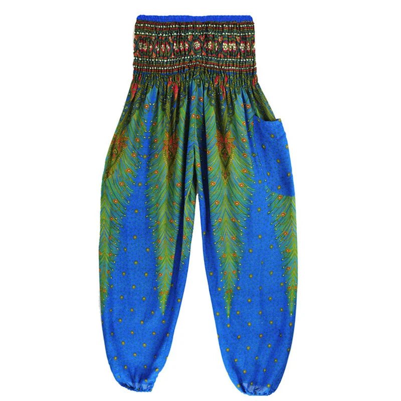 Yoga Pants Women Hippie Harem Printed Leggings Boho High Waisted Pantalone De Mujer Cintura Alta Calca Feminina Beach - TRENSET