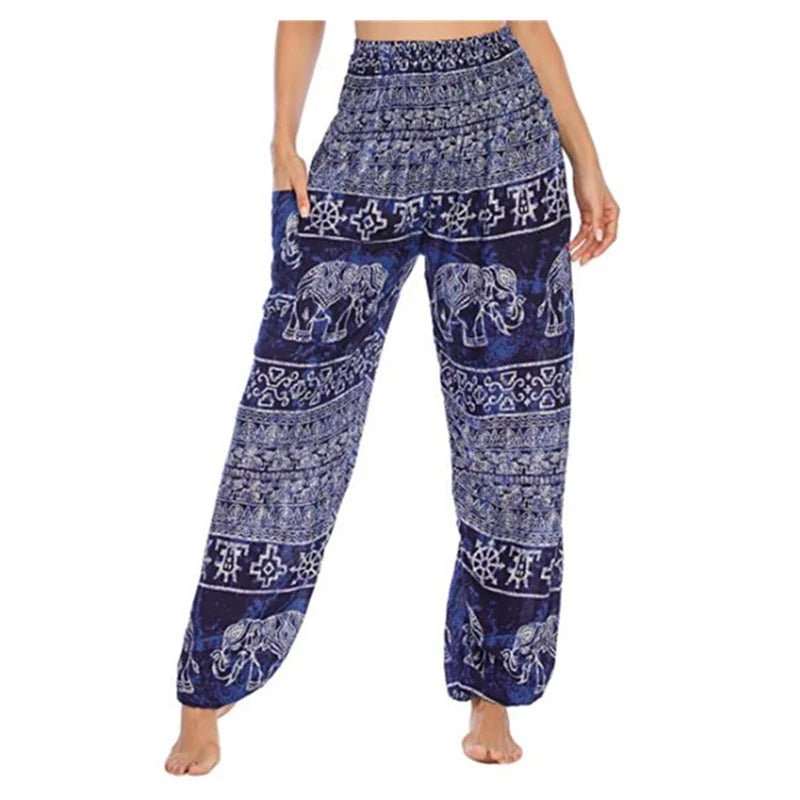 Yoga Pants Women Hippie Harem Printed Leggings Boho High Waisted Pantalone De Mujer Cintura Alta Calca Feminina Beach - TRENSET