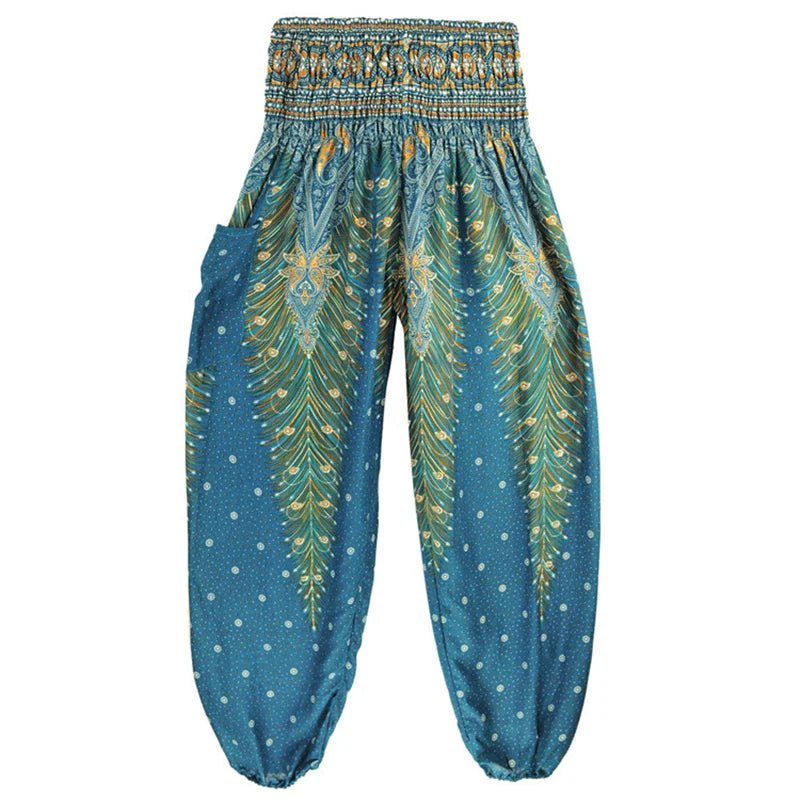 Yoga Pants Women Hippie Harem Printed Leggings Boho High Waisted Pantalone De Mujer Cintura Alta Calca Feminina Beach - TRENSET