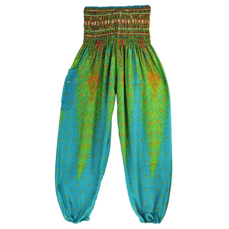 Yoga Pants Women Hippie Harem Printed Leggings Boho High Waisted Pantalone De Mujer Cintura Alta Calca Feminina Beach - TRENSET
