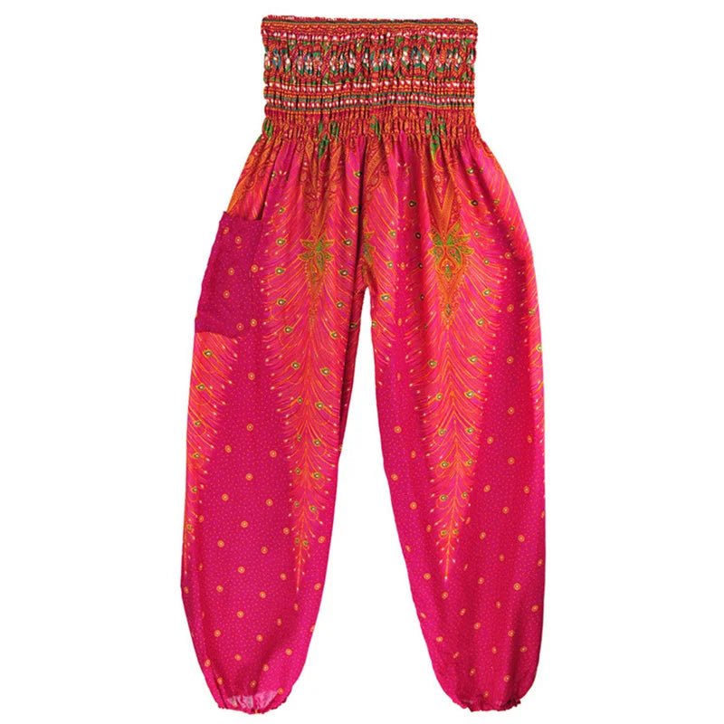 Yoga Pants Women Hippie Harem Printed Leggings Boho High Waisted Pantalone De Mujer Cintura Alta Calca Feminina Beach - TRENSET